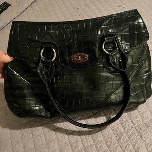 Danier crocodile leather shoulder bag